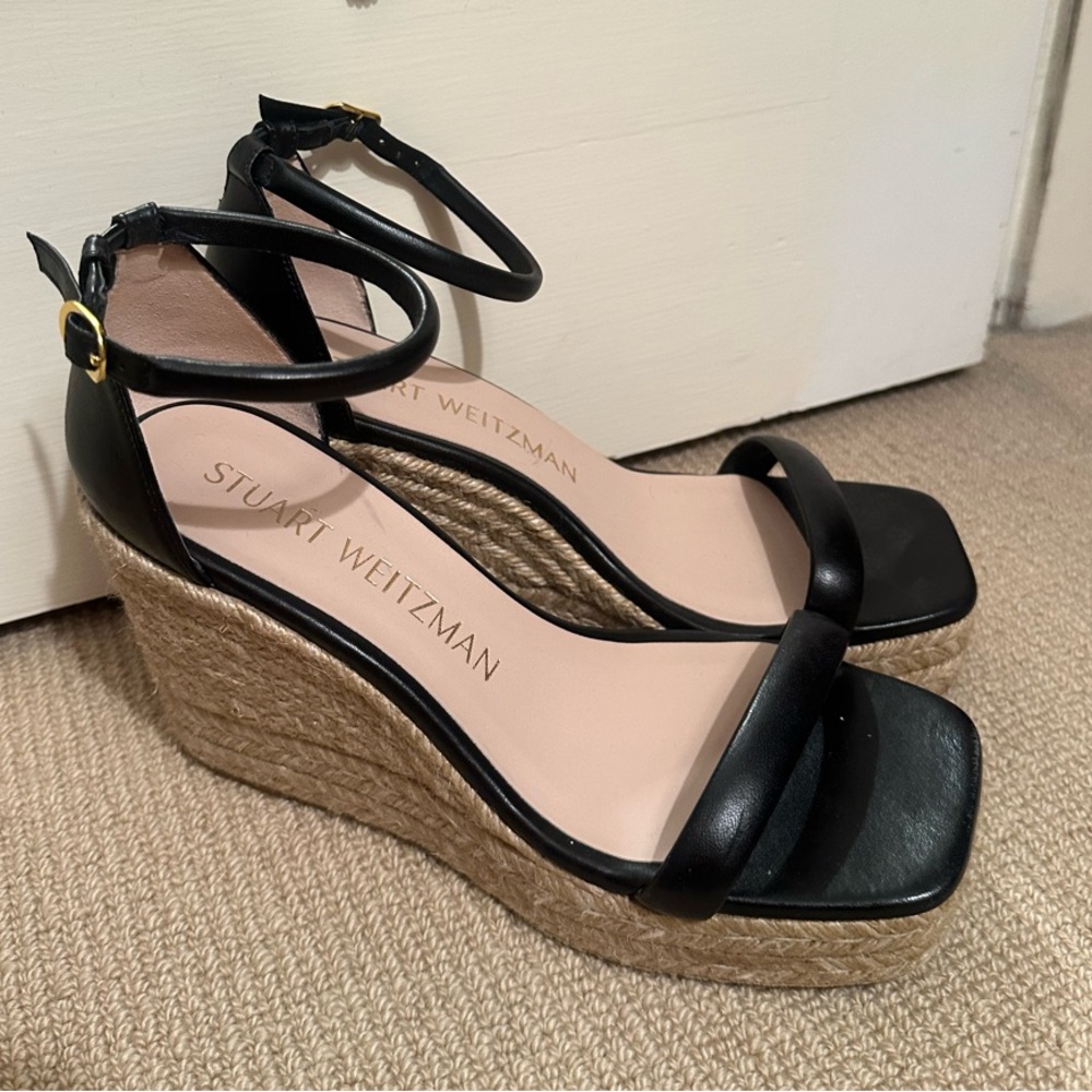 Stuart Weitzman Black Wedges